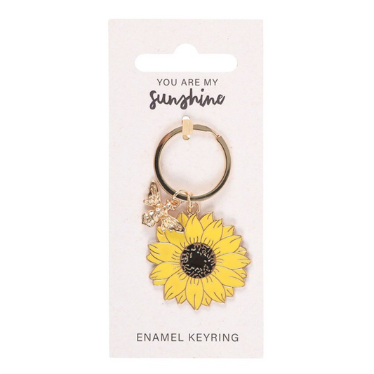 You Are My Sunshine Sunflower Keyring N/A