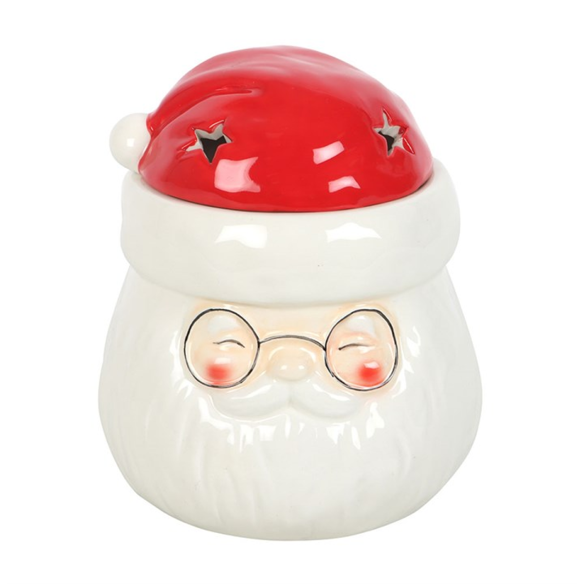 *Santa Claus Shaped Ceramic Oil Burner and Wax Warmer (12/24) N/A