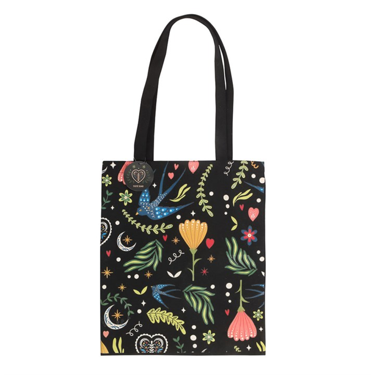 Midnight Bloom Polycotton Tote Bag N/A