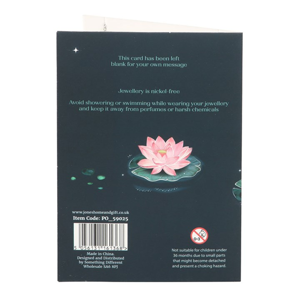 Dragonfly Necklace on Greeting Card N/A