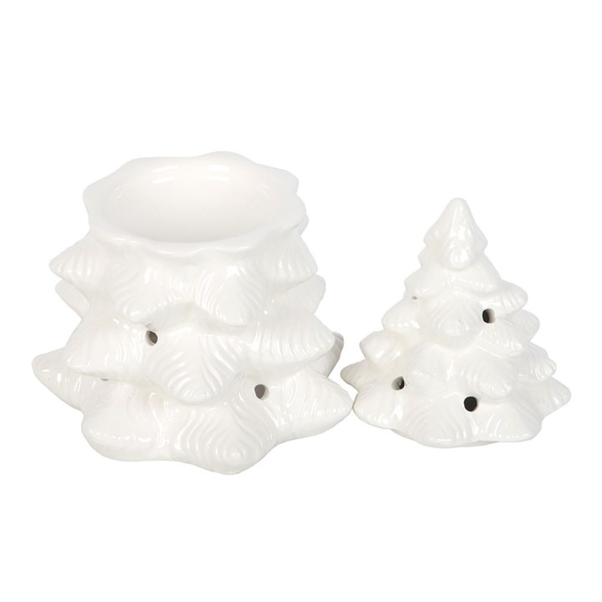 *White Fir Tree Ceramic Oil Burner and Wax Warmer(12/24) N/A