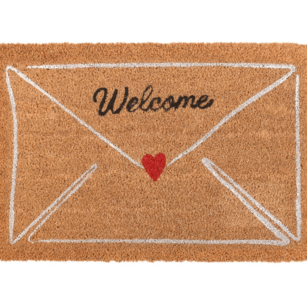 Natural Love Letter Valentine's Day Doormat
