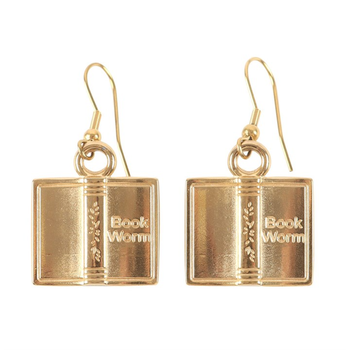 Book Worm Earrings N/A