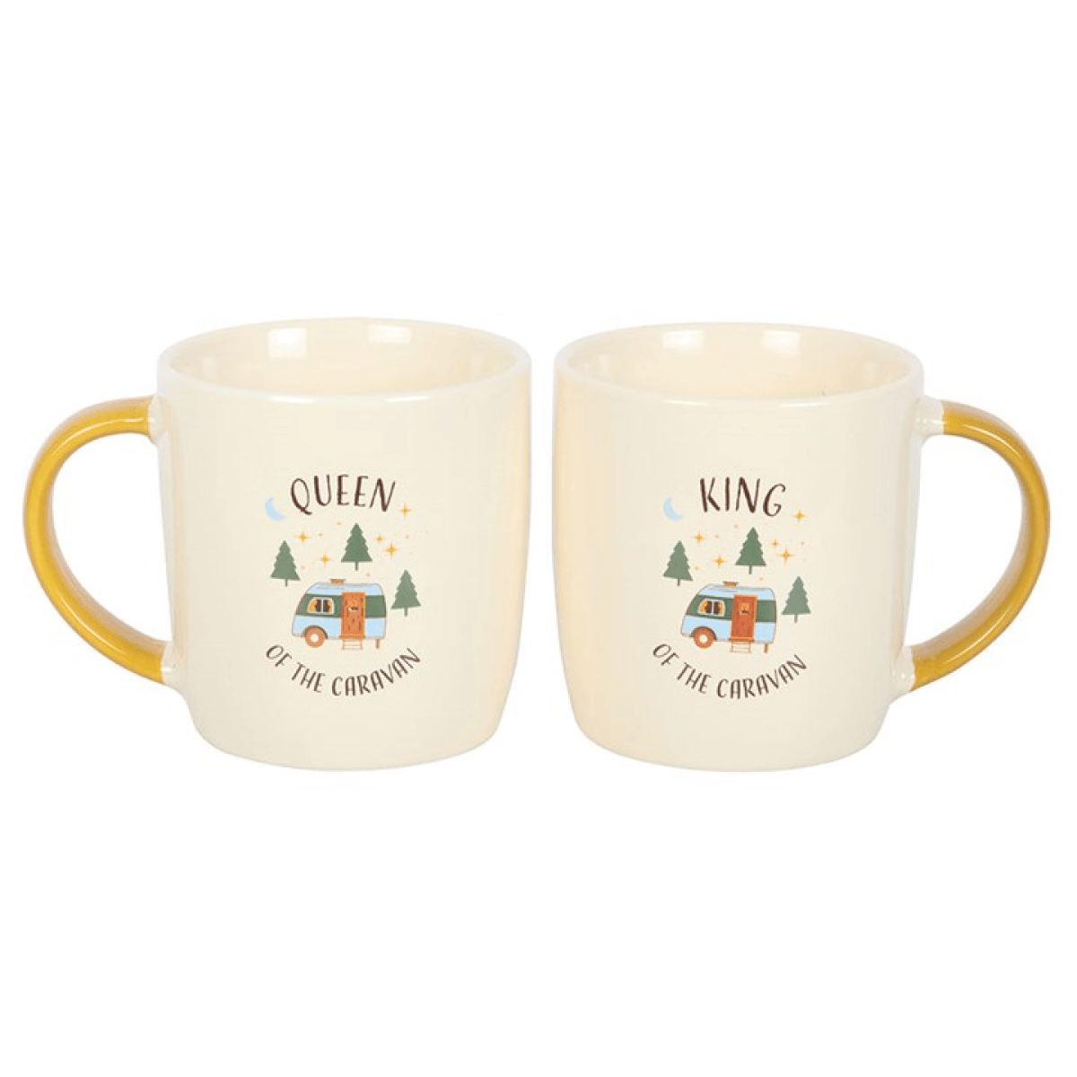 Camping King and Queen Couples Mug Set N/A