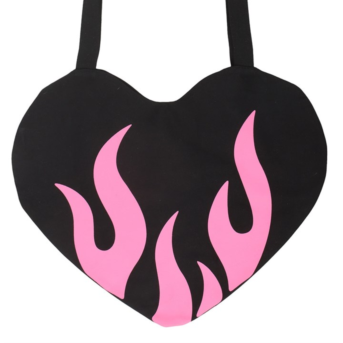 Burning Heart Satin Tote Bag N/A