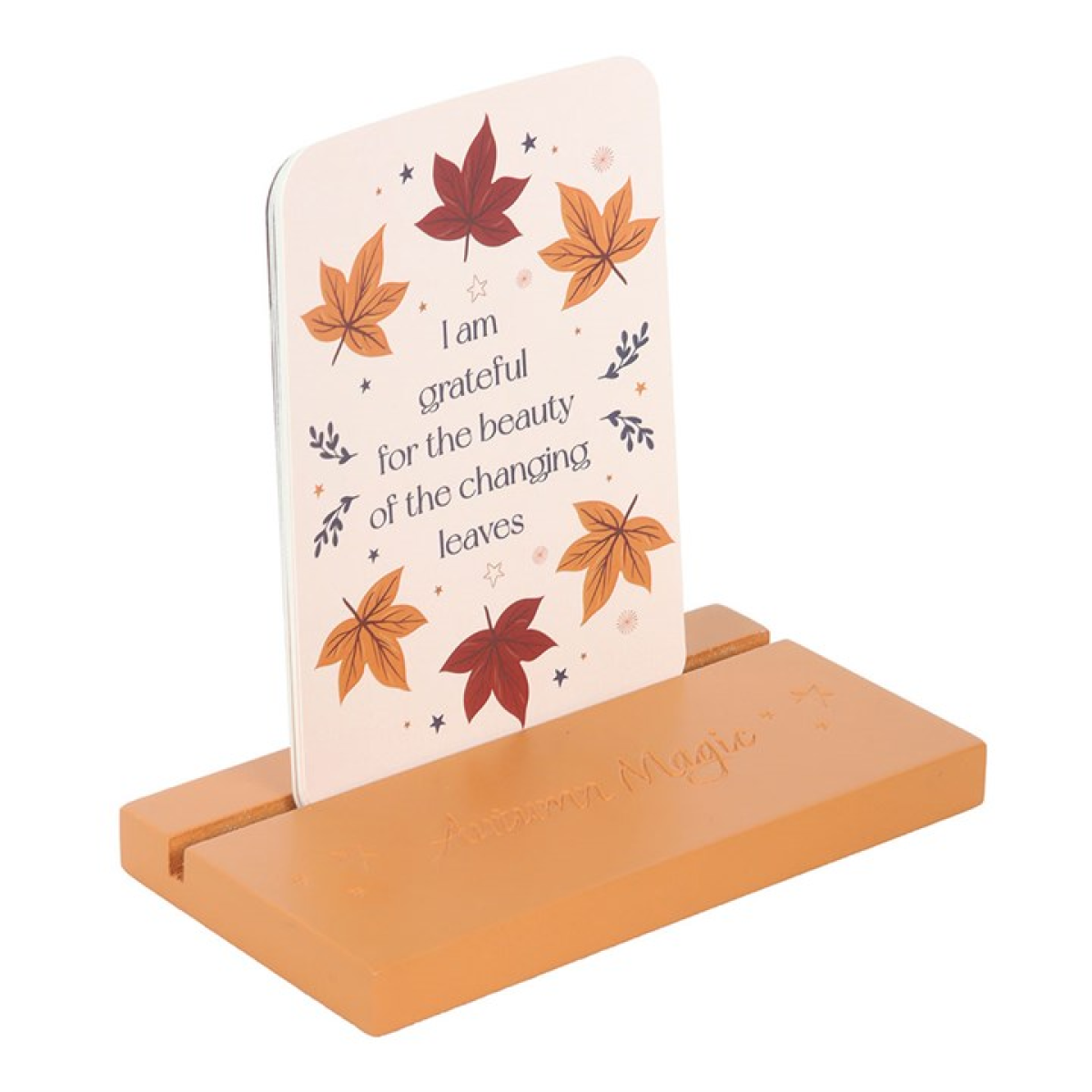 Autumn Magic Affirmation Cards with Wooden Stand N/A