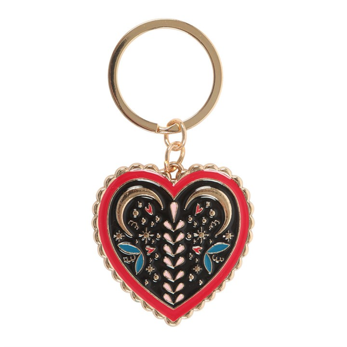 Folk Heart Keyring N/A