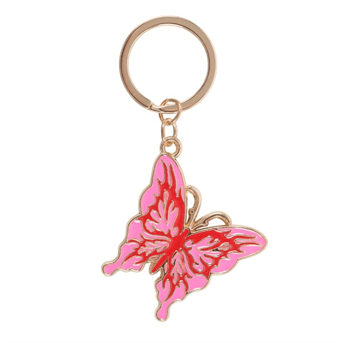 Flaming Butterfly Keyring N/A