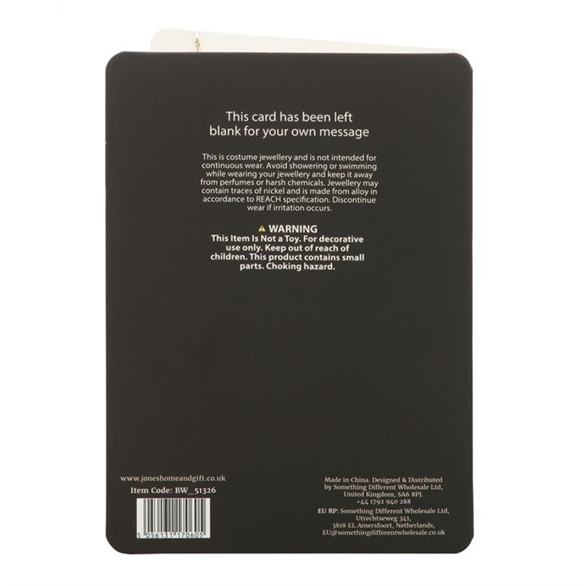 Mixtape Necklace on Greeting Card N/A