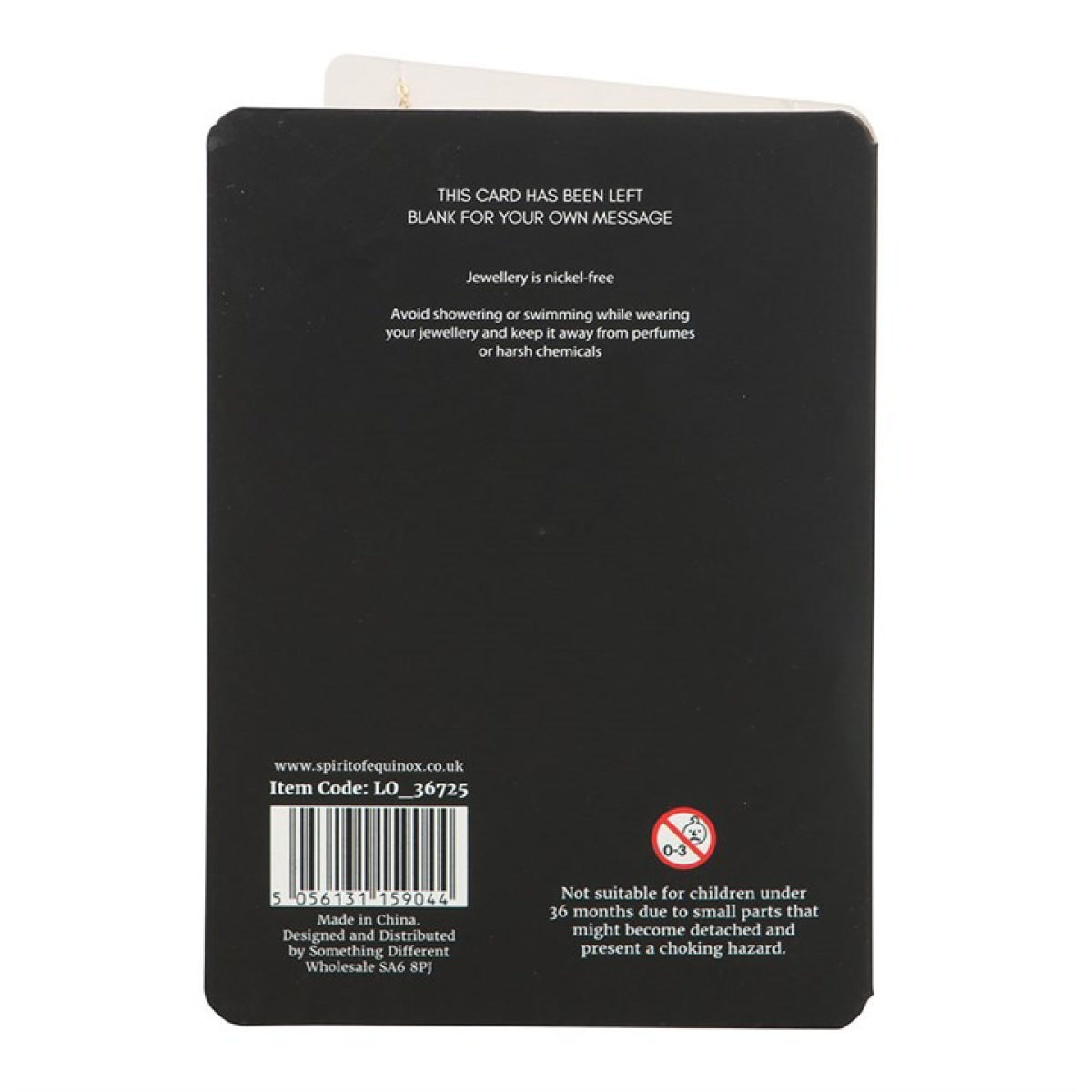 Love Potion Enamel Necklace Card N/A