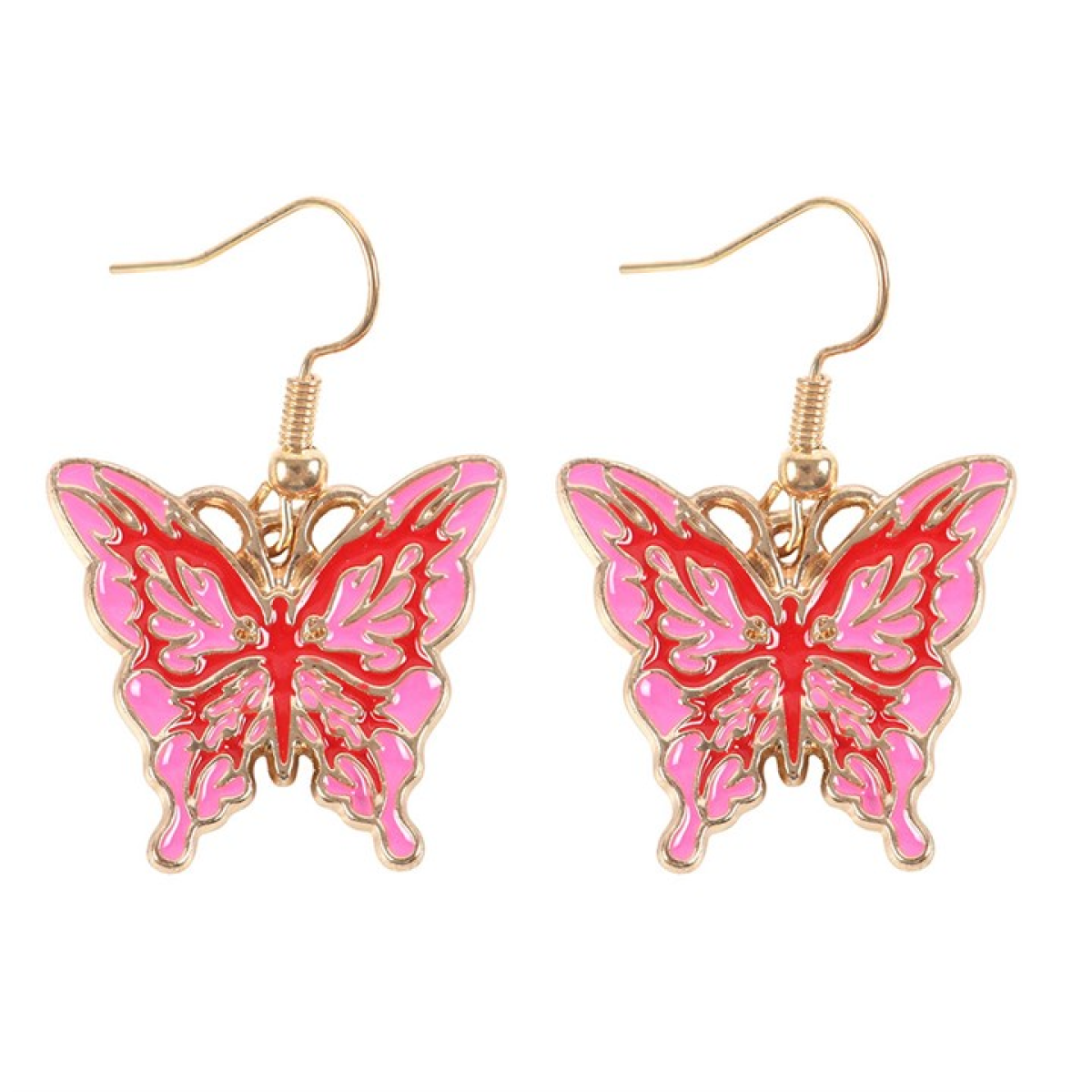 Flaming Butterfly Earrings N/A