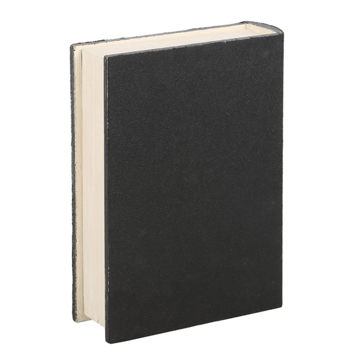 Black Book Storage Box designed for discreet storage of small items like jewelry and keys.