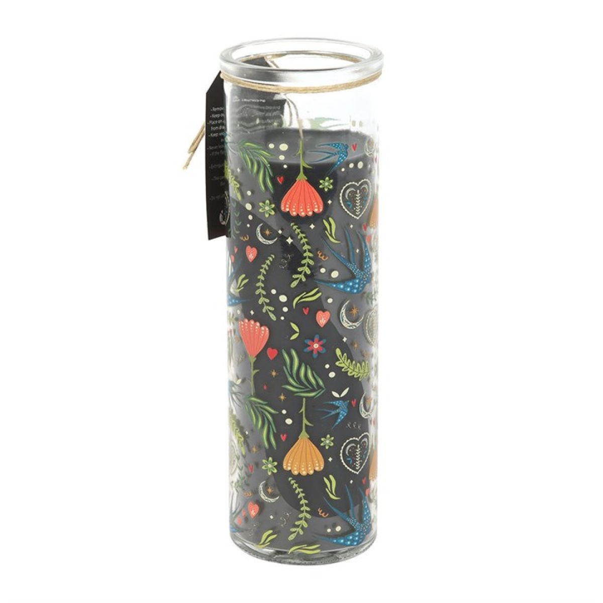 Midnight Bloom Print French Tulip Tube Candle N/A