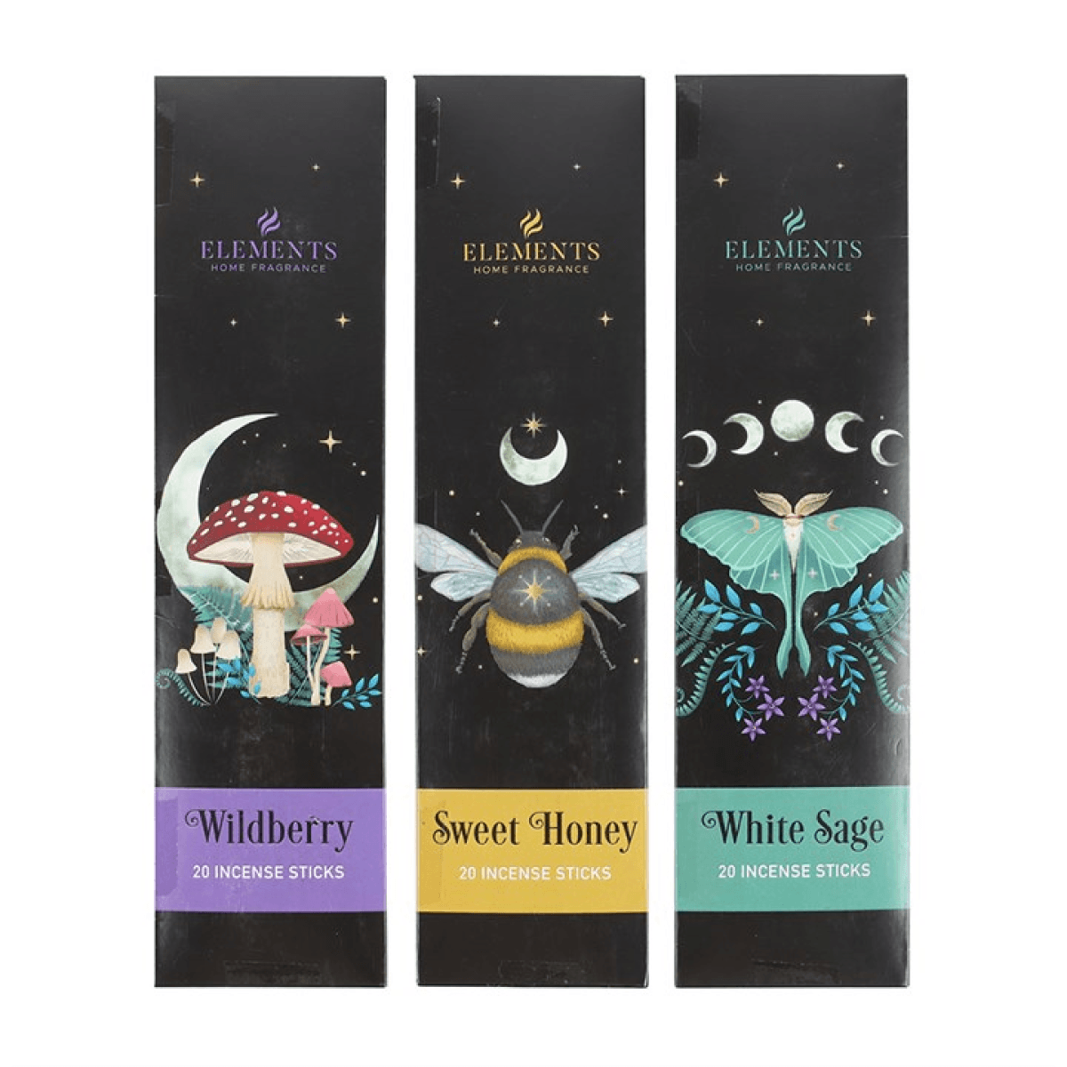 Set of 3 Dark Forest Incense Stick Packs N/A