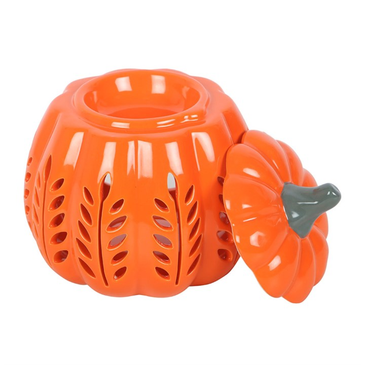 *Orange Autumn Days Cut Out Pumpkin Ceramic Oil Burner and Wax Warmer (9/18) N/A