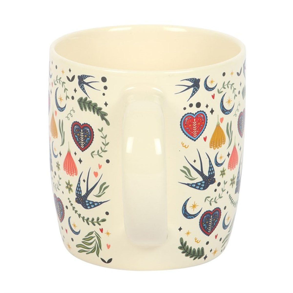Cream Midnight Bloom Print Mug N/A
