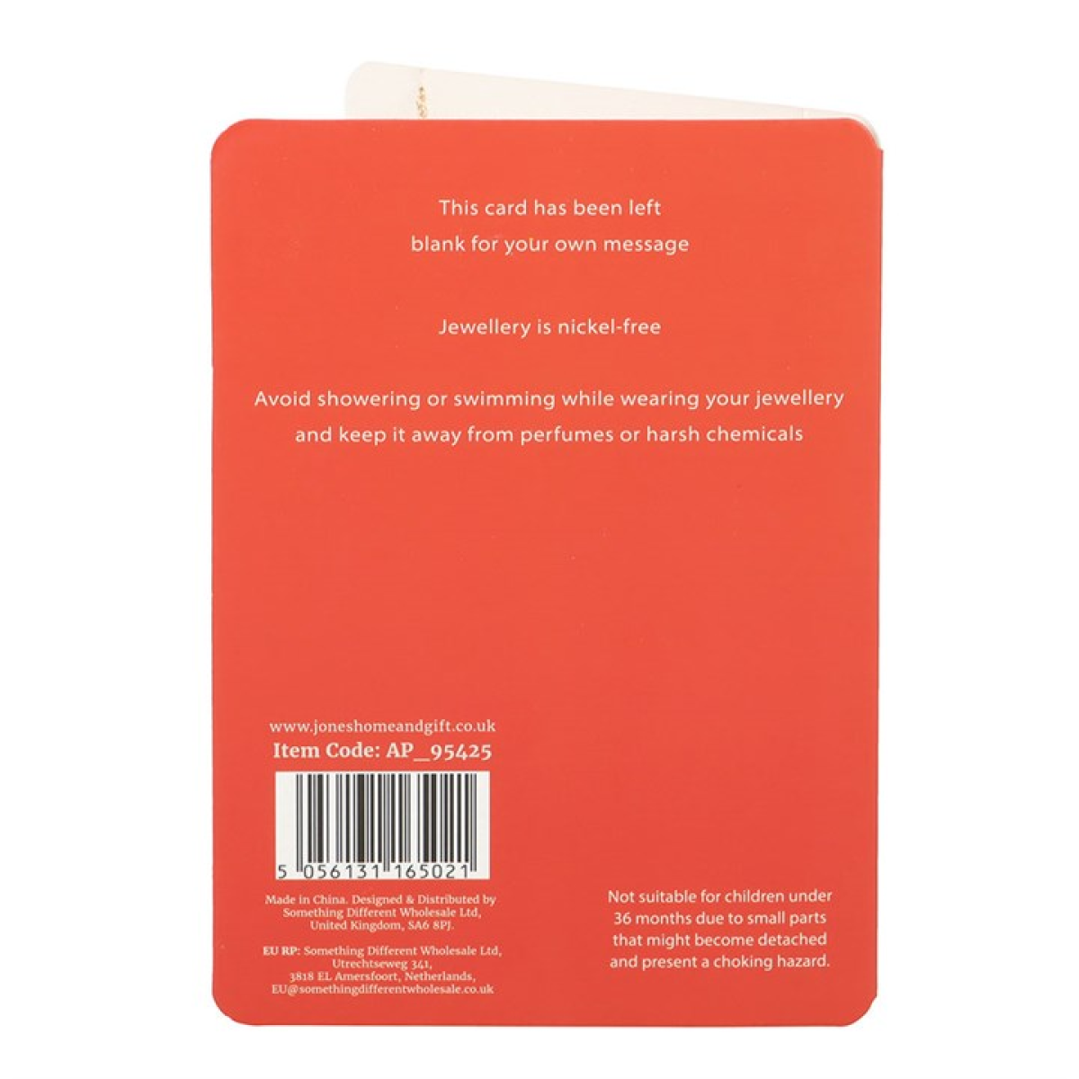 Best Teacher Apple Necklace on Greeting Card N/A