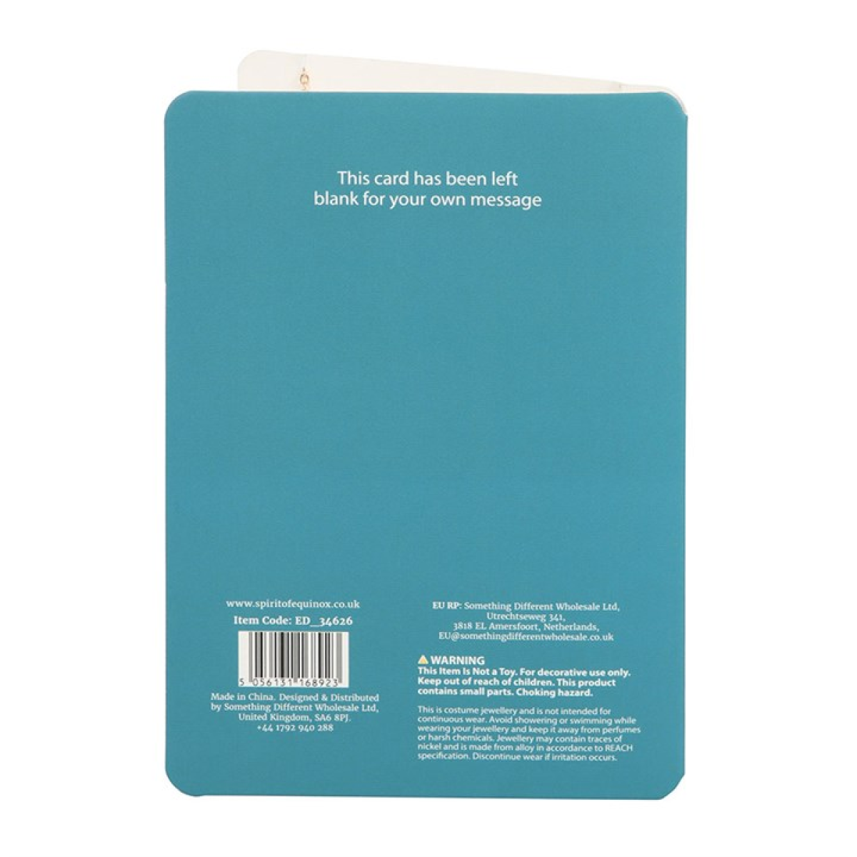 All Seeing Eye Necklace on Greeting Card N/A