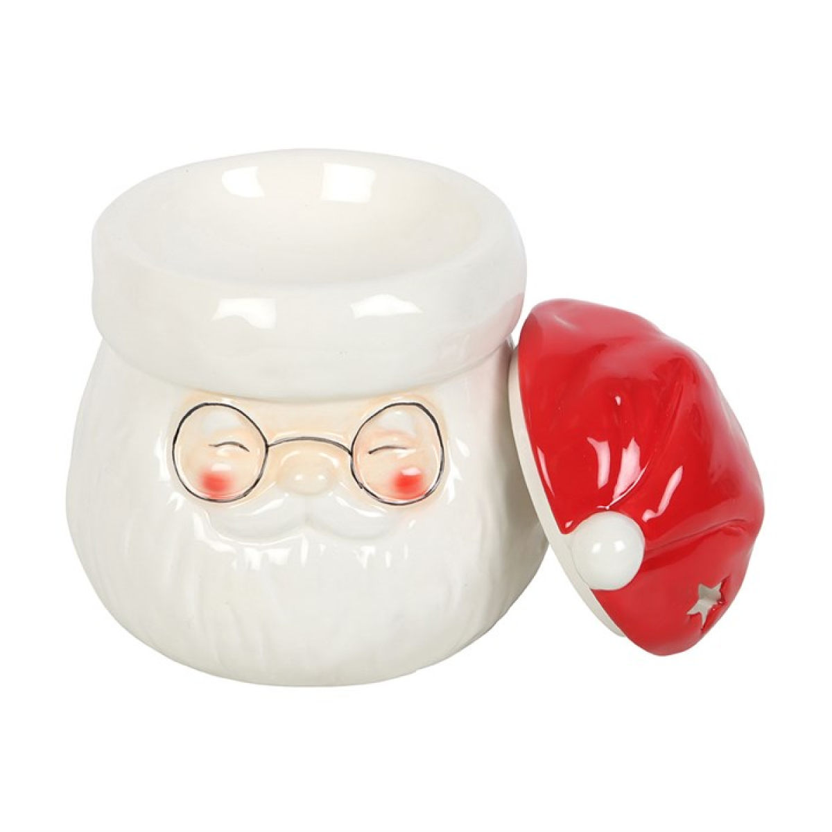 *Santa Claus Shaped Ceramic Oil Burner and Wax Warmer (12/24) N/A