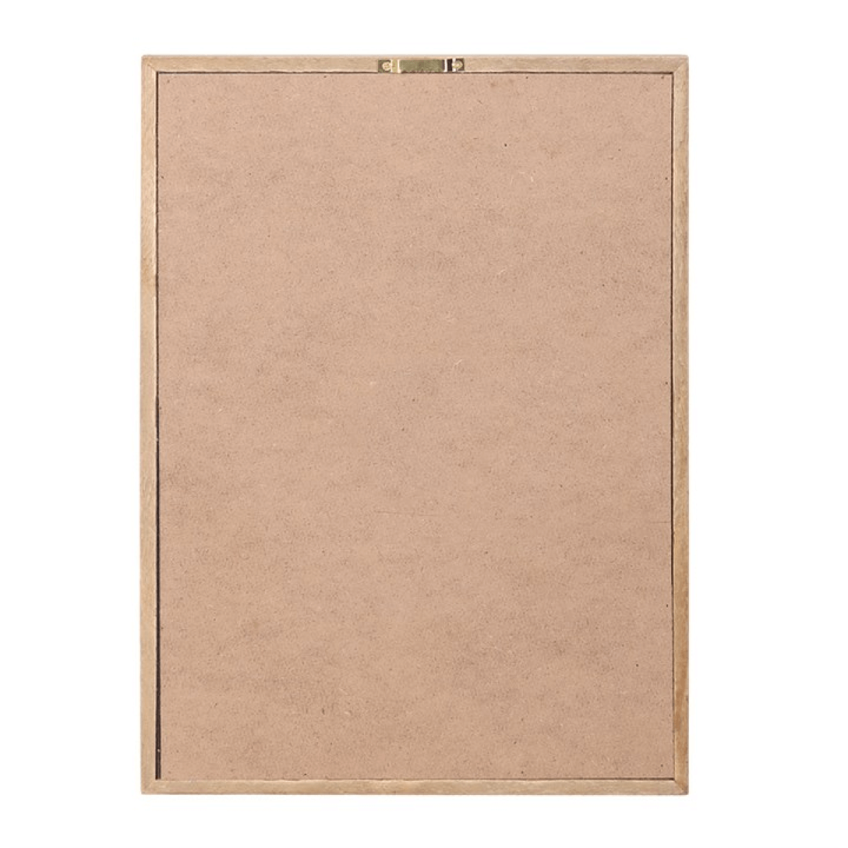 Beige cork bulletin board on a white background