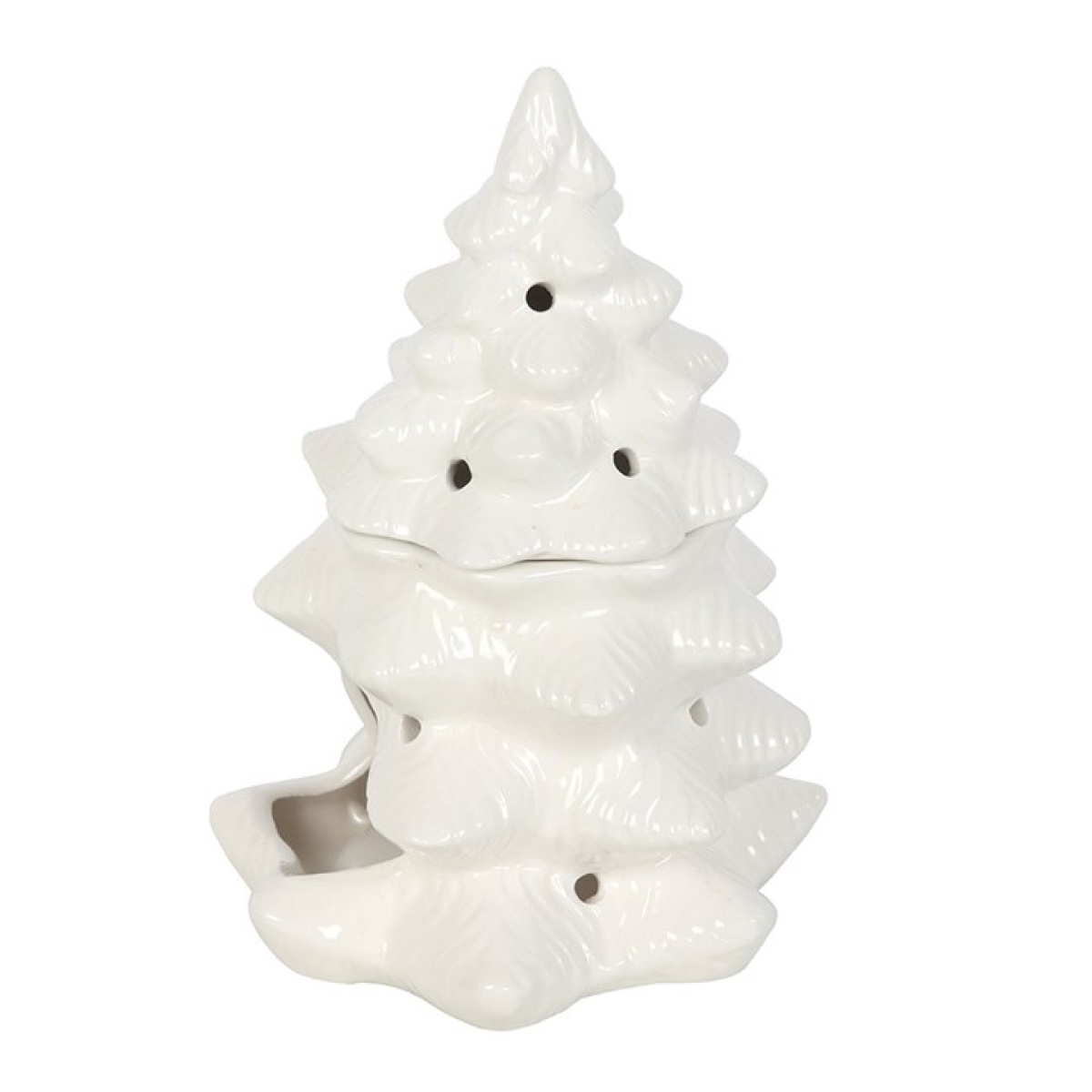 *White Fir Tree Ceramic Oil Burner and Wax Warmer(12/24) N/A