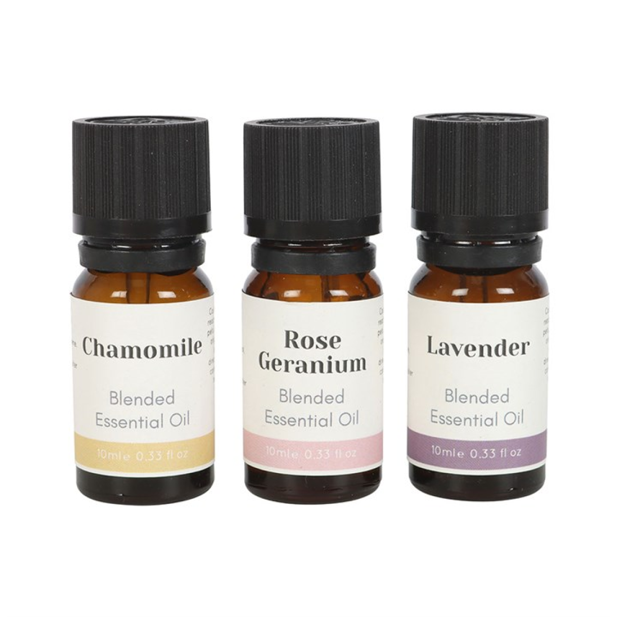 Set of 3 Floral Blended Essential Oils N/A