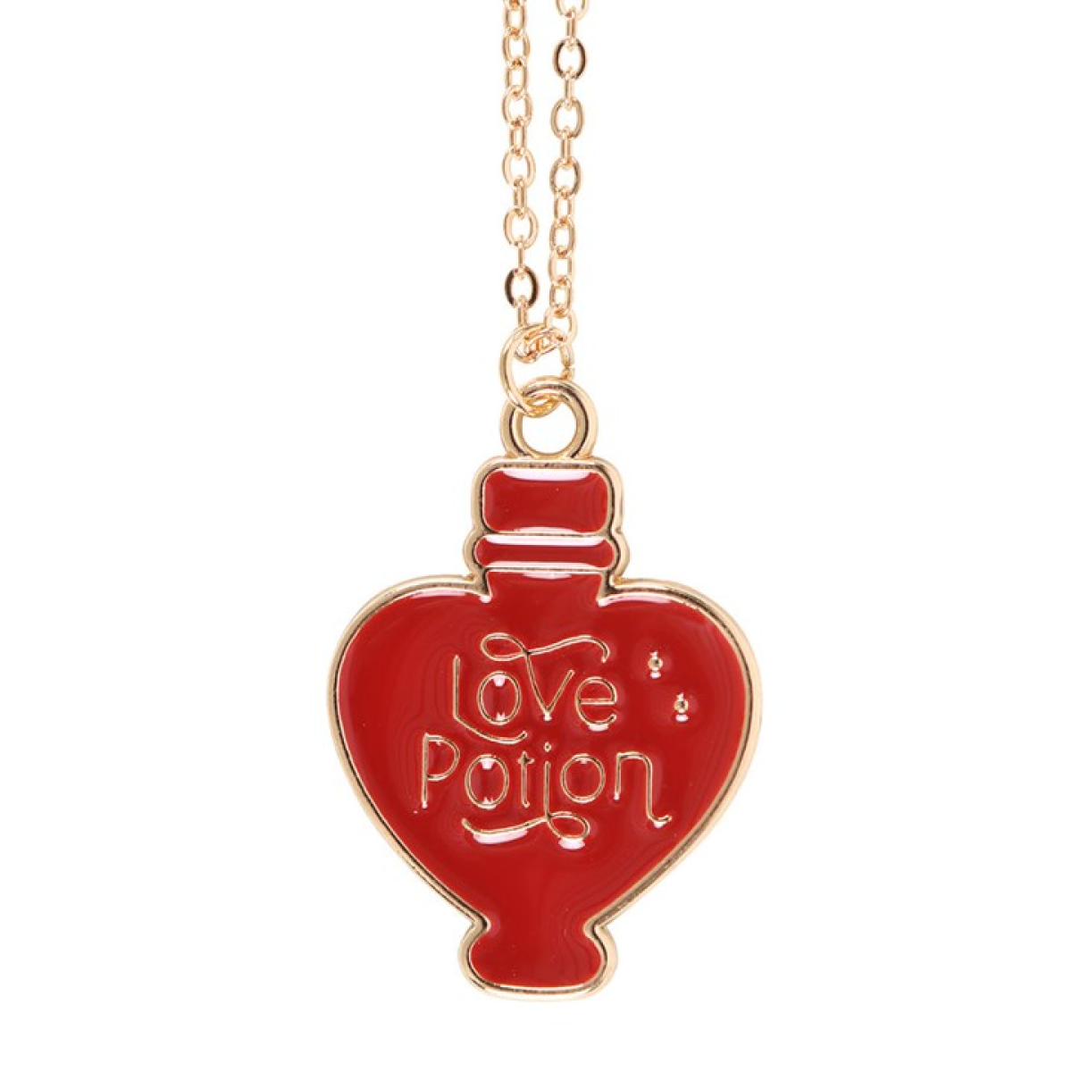 Love Potion Enamel Necklace Card N/A