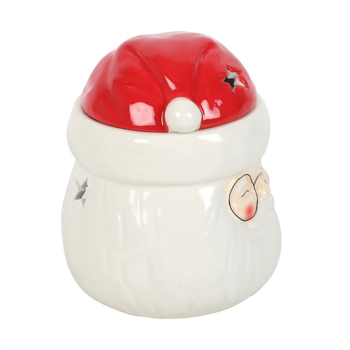 *Santa Claus Shaped Ceramic Oil Burner and Wax Warmer (12/24) N/A