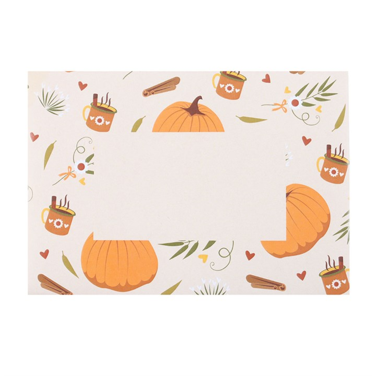 Pumpkin Necklace on Greeting Card N/A