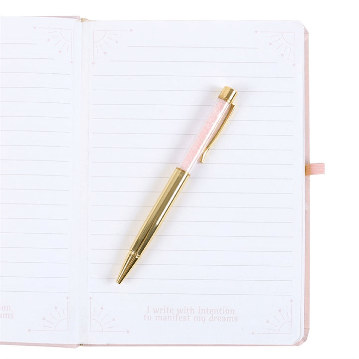 Goddess Energy A5 Manifestation Journal and Rose Quartz Crystal Pen N/A