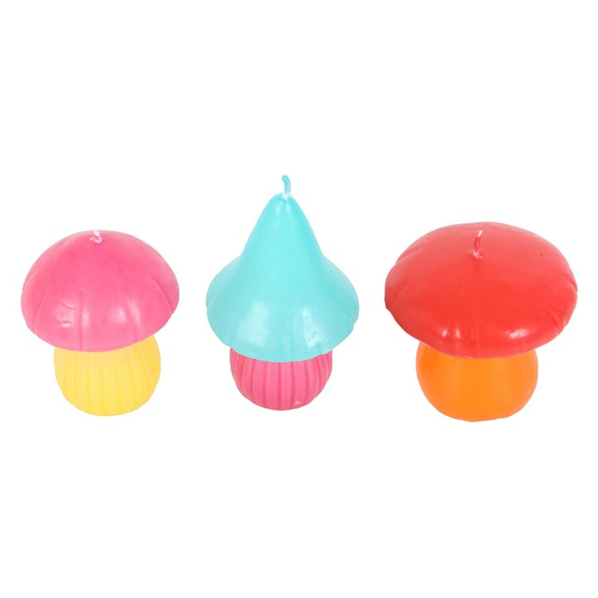 Set of 3 Mushroom Shaped Candles N/A