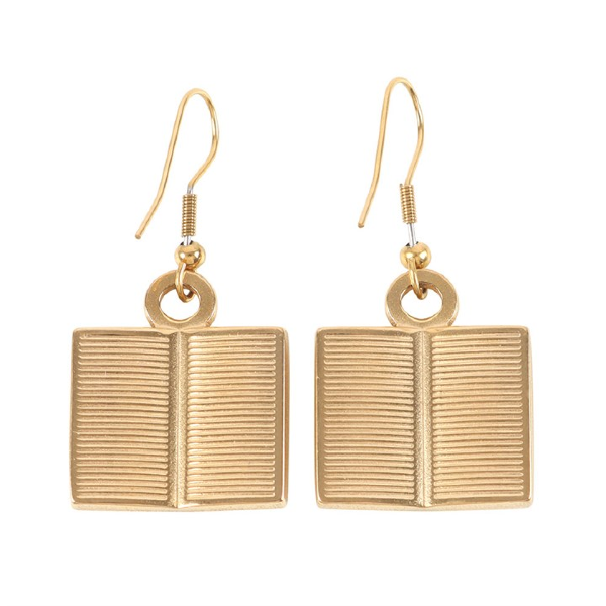 Book Worm Earrings N/A