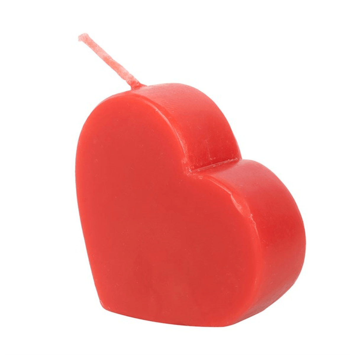 Red Love Heart Shaped Valentine's Day Candle N/A