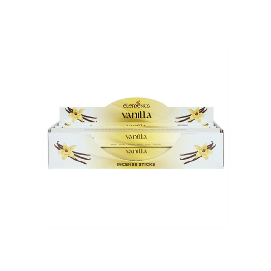 Set of 6 Packets of Elements Vanilla Incense Sticks