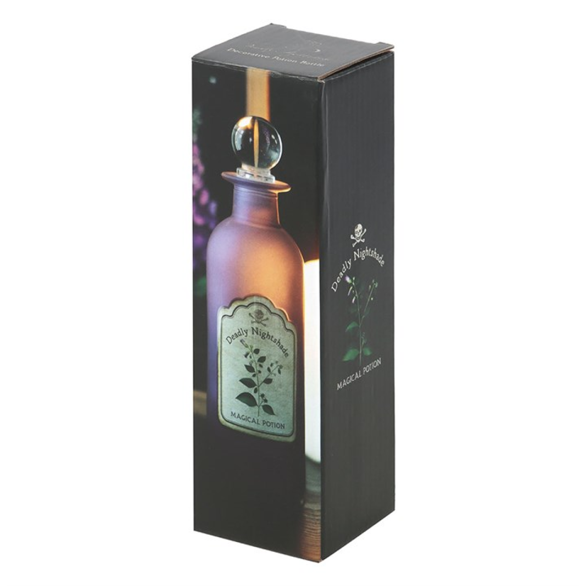 Deadly Nightshade Decorative Glass Potion Bottle N/A