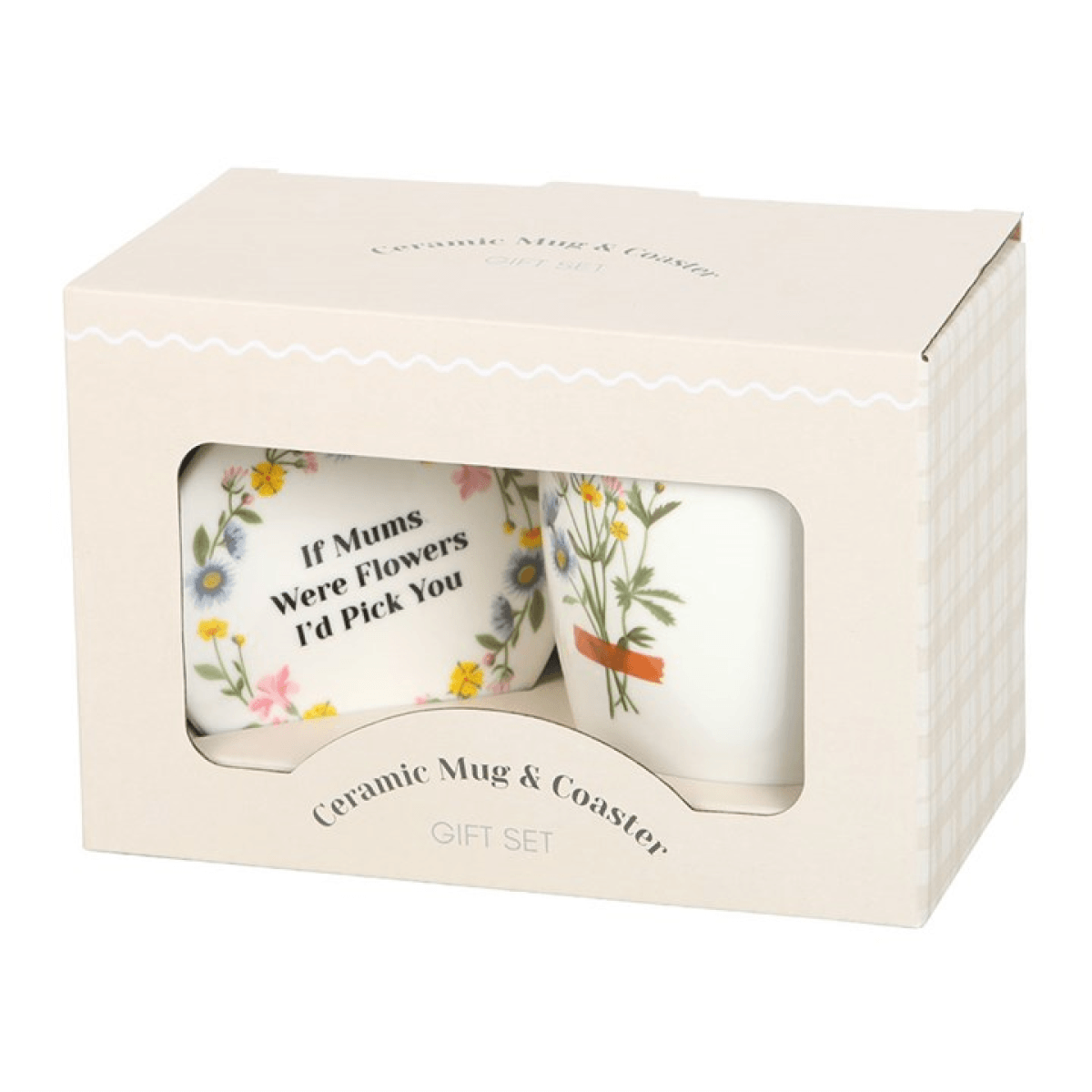 If Mums Were Flowers Floral Mug & Coaster Set N/A