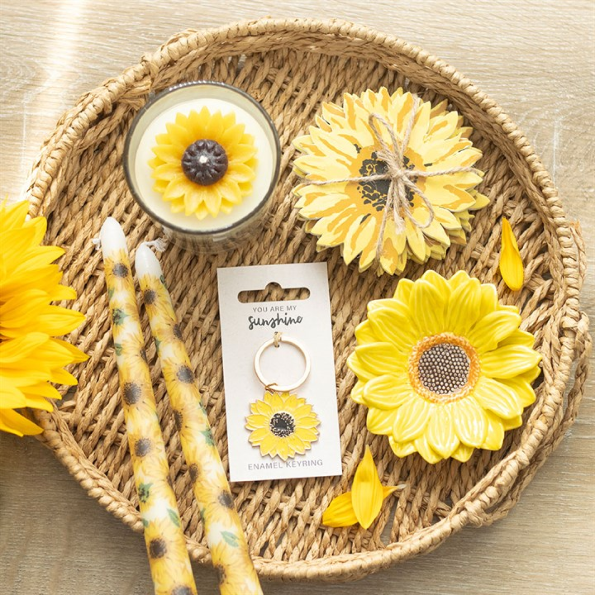 You Are My Sunshine Sunflower Keyring N/A