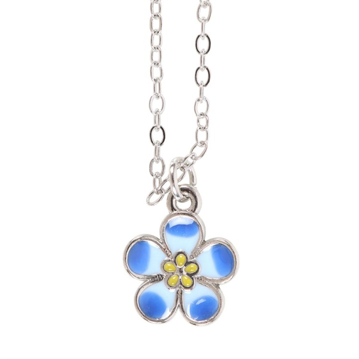 Forget-Me-Not Flower Necklace on Greeting Card N/A