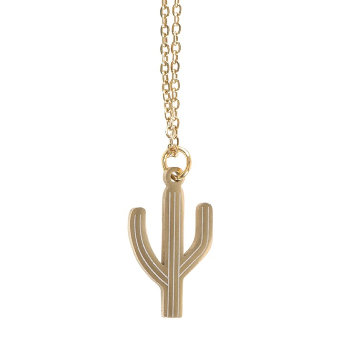 Cactus Necklace on Greeting Card N/A