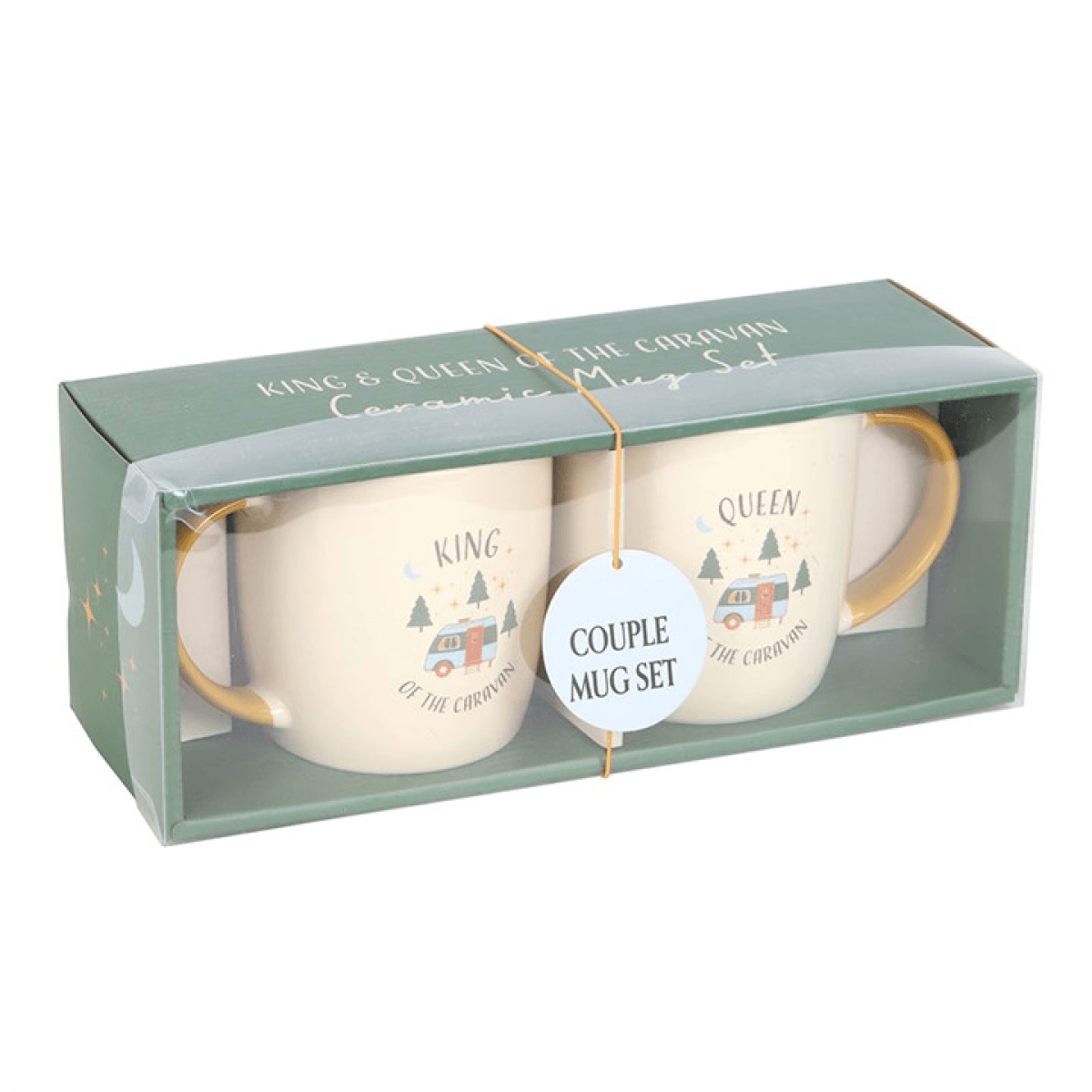 Camping King and Queen Couples Mug Set N/A