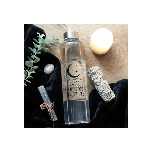 Moon Water Glass Water Bottle