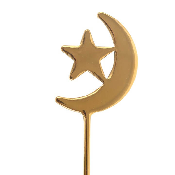 Set of 4 Star and Moon Teaspoons N/A