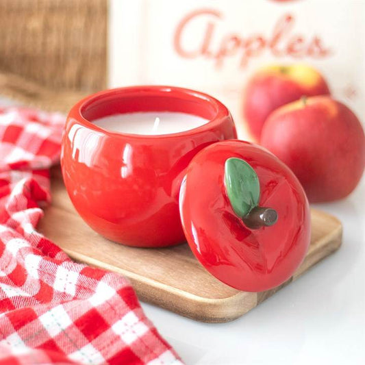 Apple Shaped Candle Jar 16-Hour Scented Candle-Sociodigi