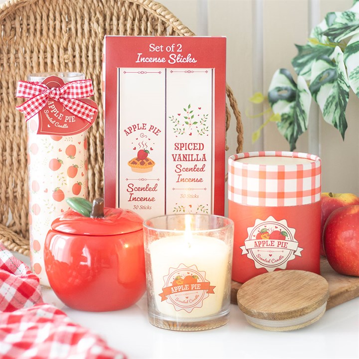 Apple Print Apple Pie Tube Candle N/A