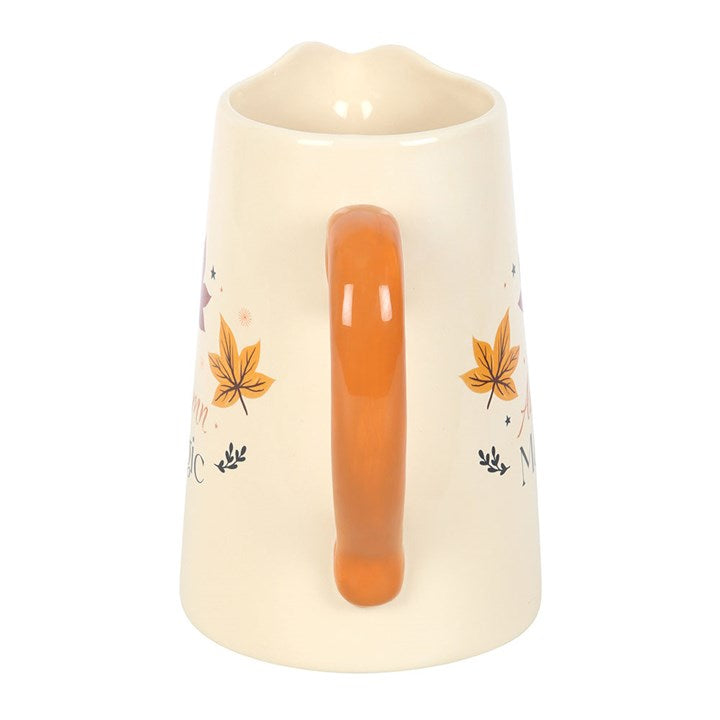 Autumn Magic Ceramic Flower Jug – Seasonal Vase for Fresh or Dried Flowers-Sociodigi