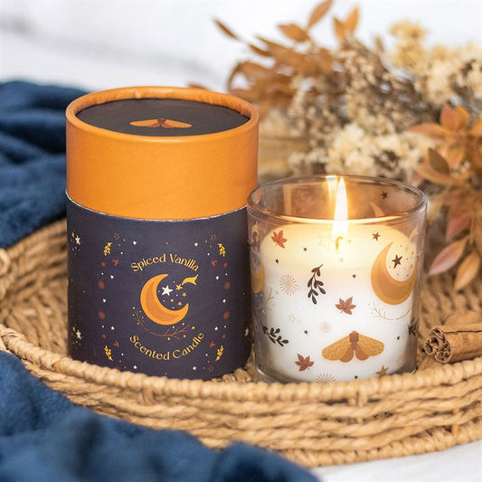 Autumn Magic Spiced Vanilla Candle – Seasonal Scented Candle in Glass Jar-Sociodigi