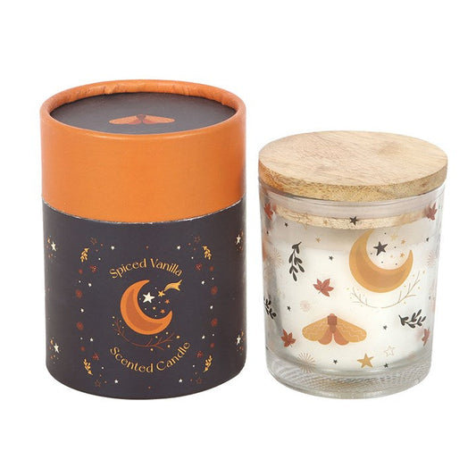 Autumn Magic Spiced Vanilla Candle – Seasonal Scented Candle in Glass Jar-Sociodigi