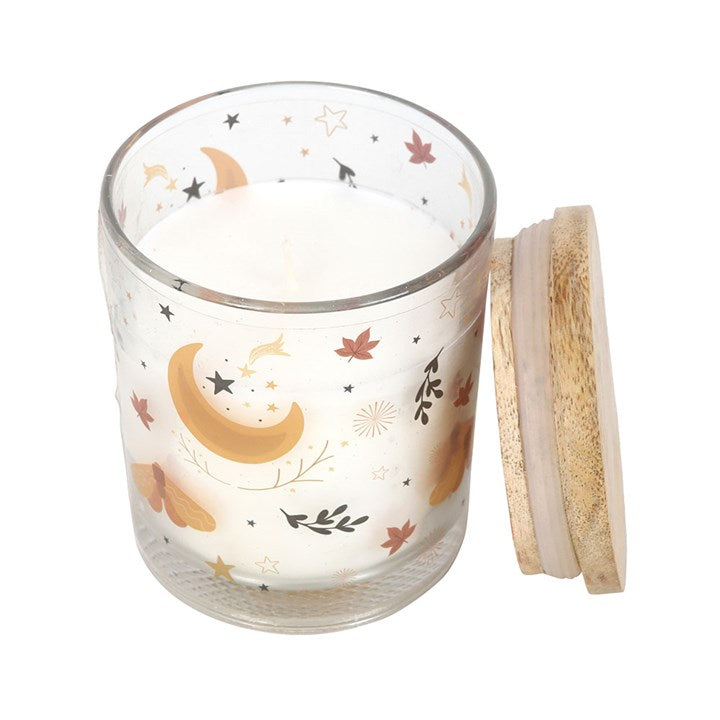 Autumn Magic Spiced Vanilla Candle – Seasonal Scented Candle in Glass Jar-Sociodigi