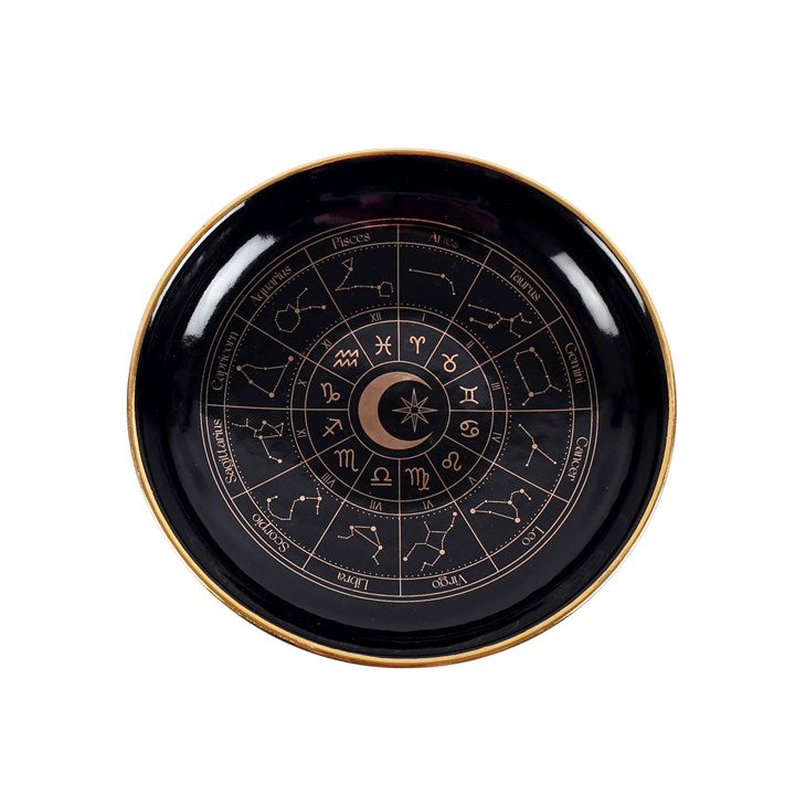 Black Astrology Wheel Trinket Dish N/A