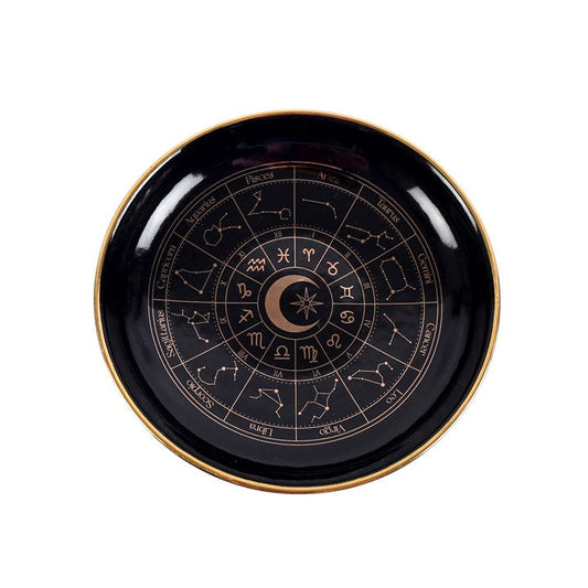 Black Astrology Wheel Trinket Dish N/A